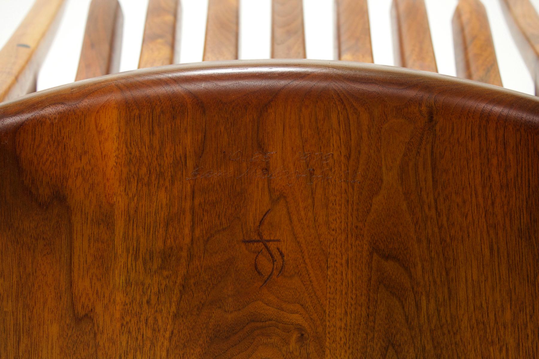 Sam Maloof Rocking Chair 1979 , With Special Provenance. For Sale 4
