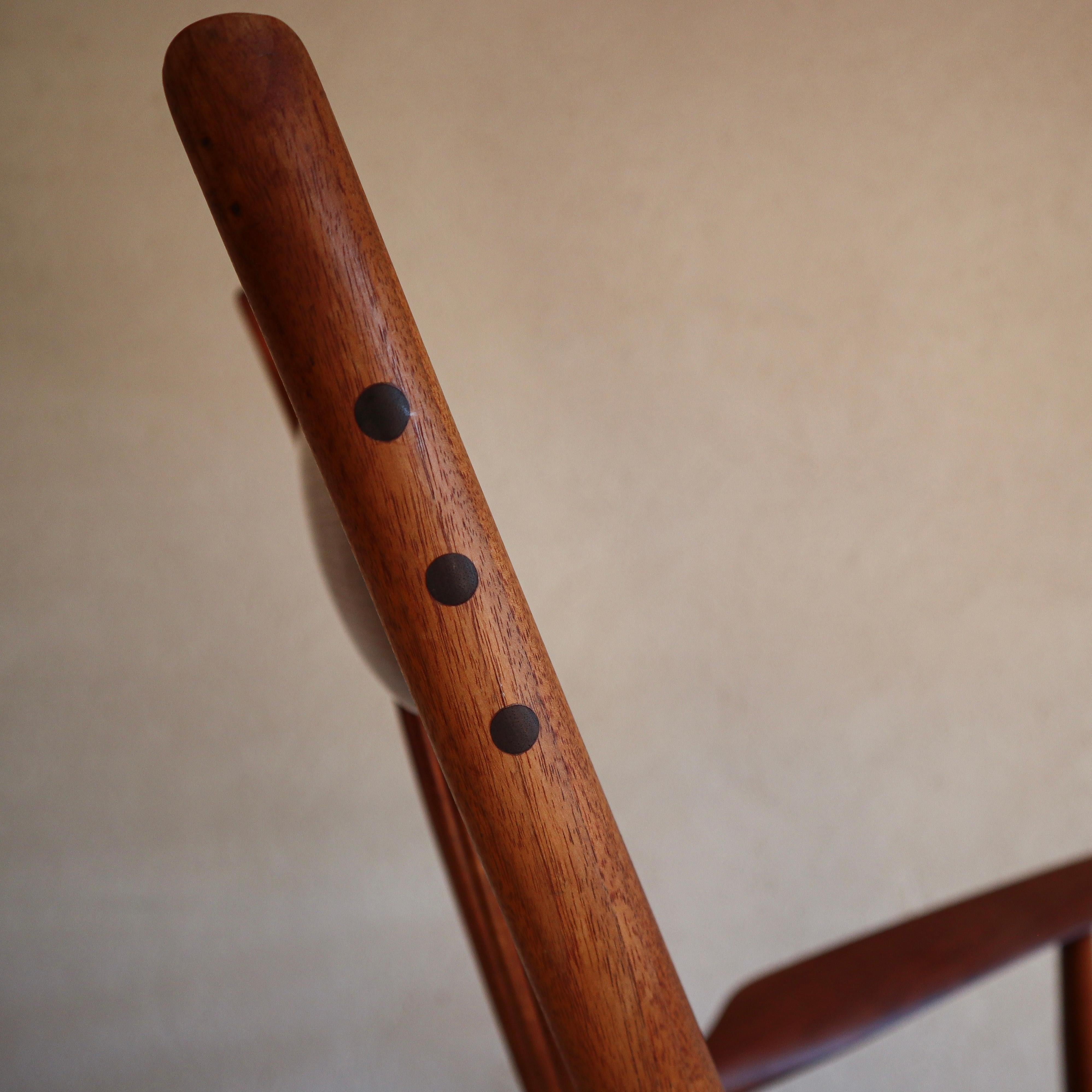 Sam Maloof Style Solid Walnut Rocking Chair 3
