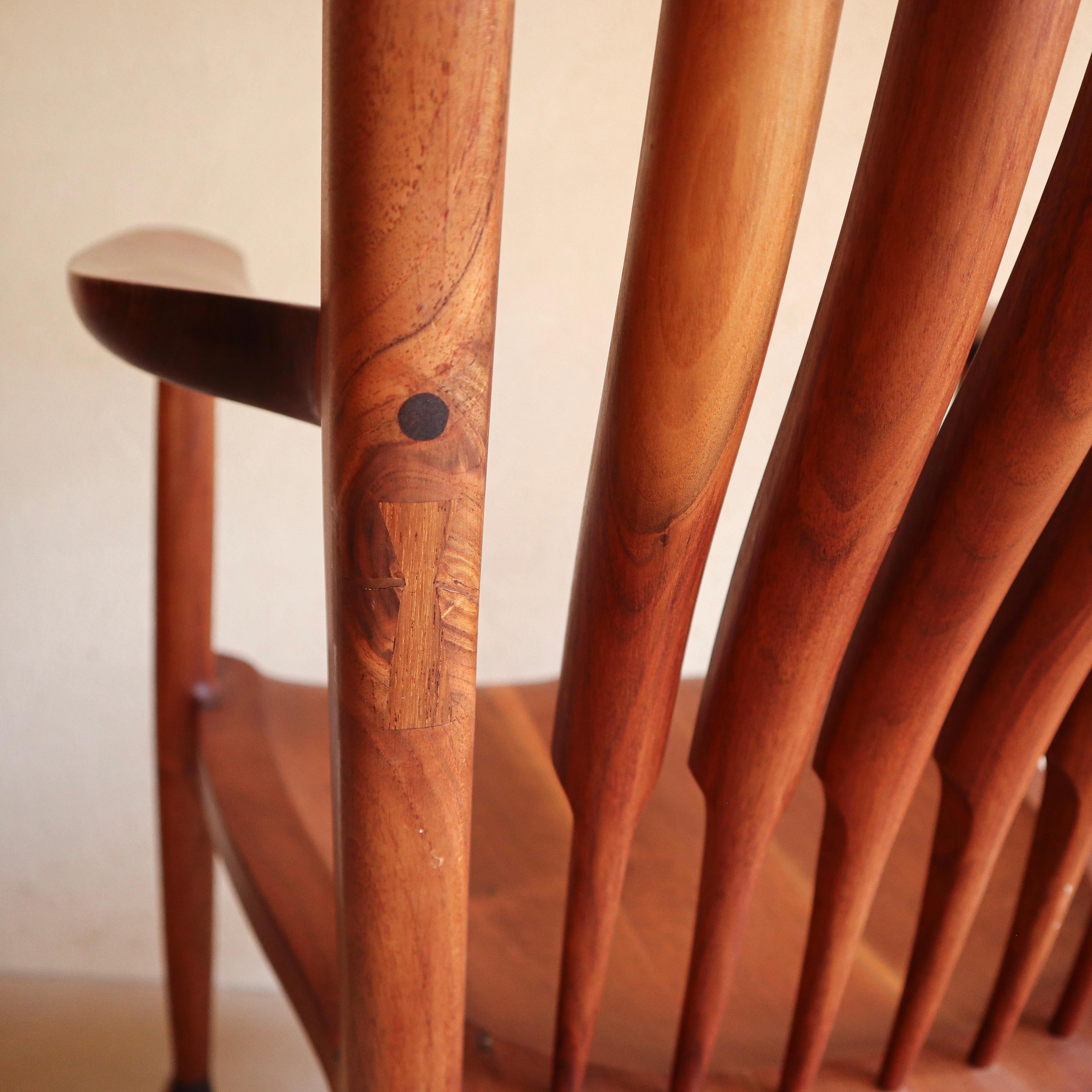 Joinery Sam Maloof Style Solid Walnut Rocking Chair