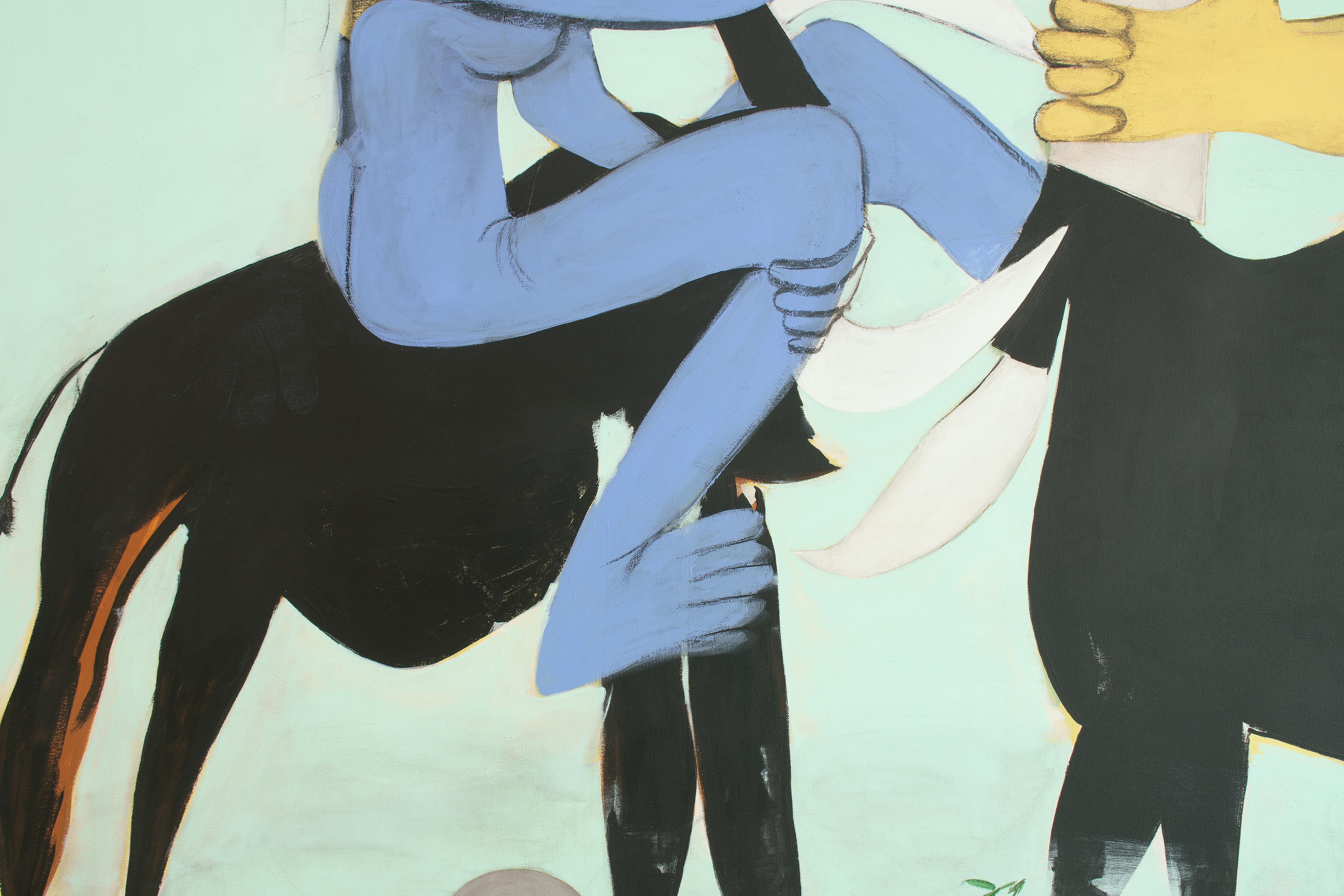 Perfetto per uno spazio luminoso, questo quadro è la quintessenza della contemporaneità! Fondendo i tropi dei cartoni animati e della cultura popolare con i colori grintosi e vintage della sua città natale, Porto Rico, Melendez costruisce storie