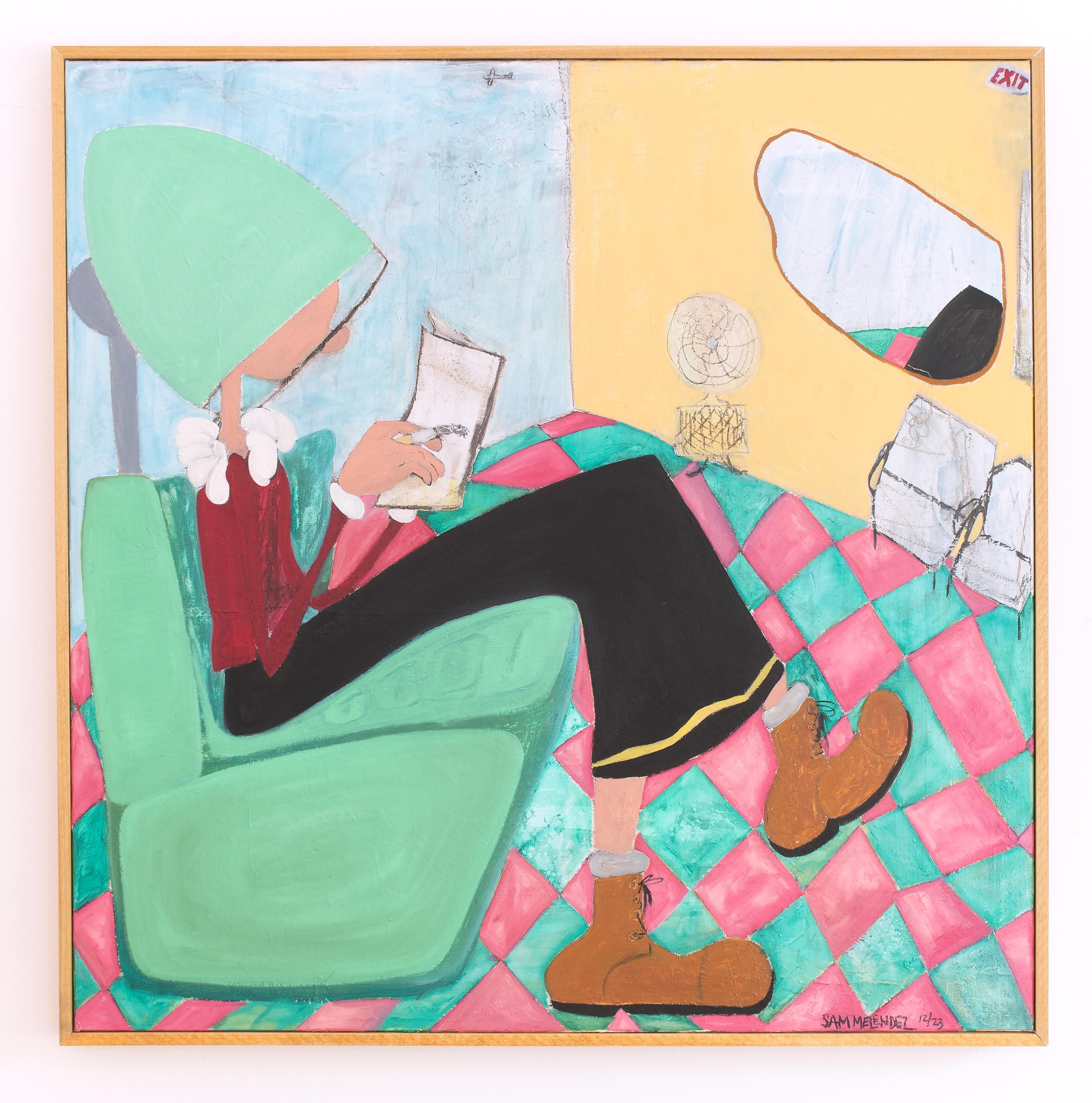Figurative Painting de Sam Melendez - JUICY