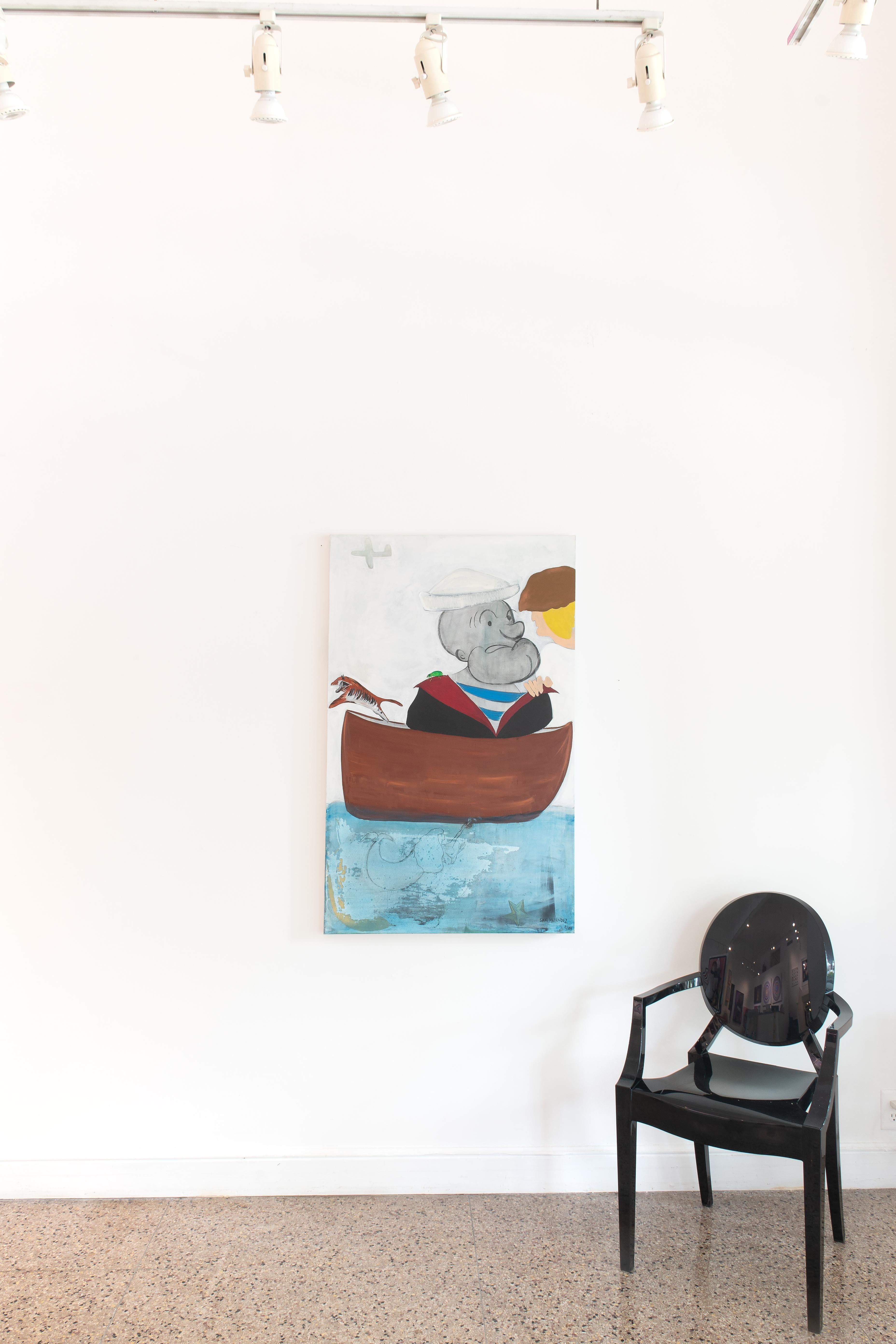 MAKE ROOM FOR NIR - Painting by Sam Melendez