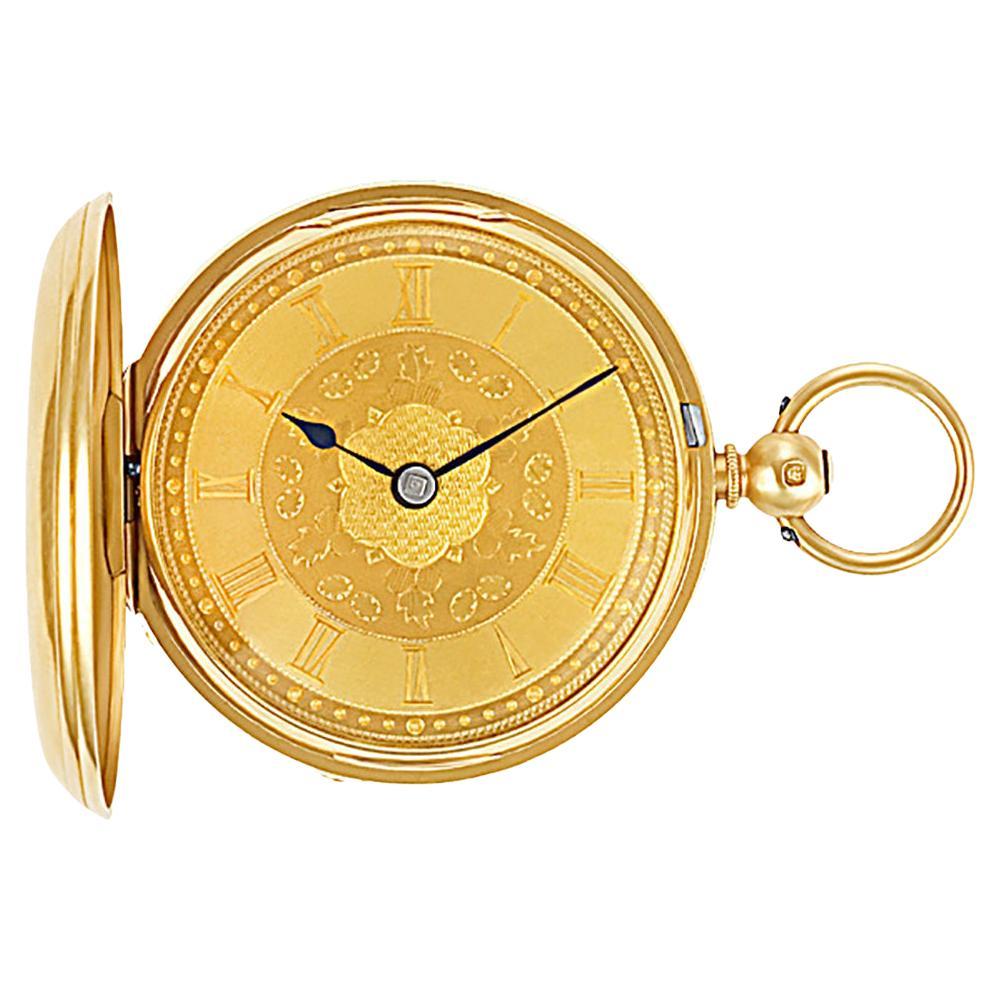 Sam Mercer Liverpool 18k Yellow Gold Mm Manual Watch For Sale