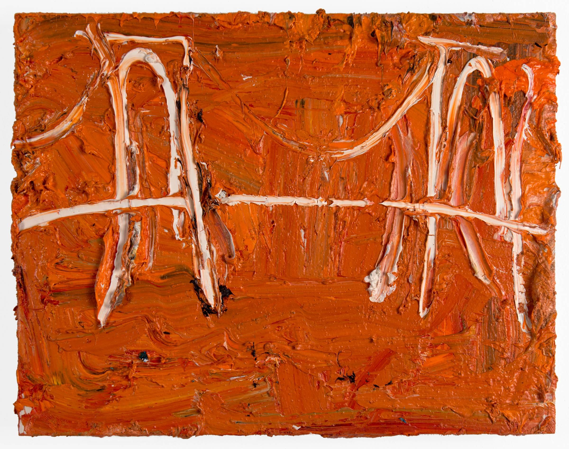 Sam Messer Landscape Painting - Orange Bridge