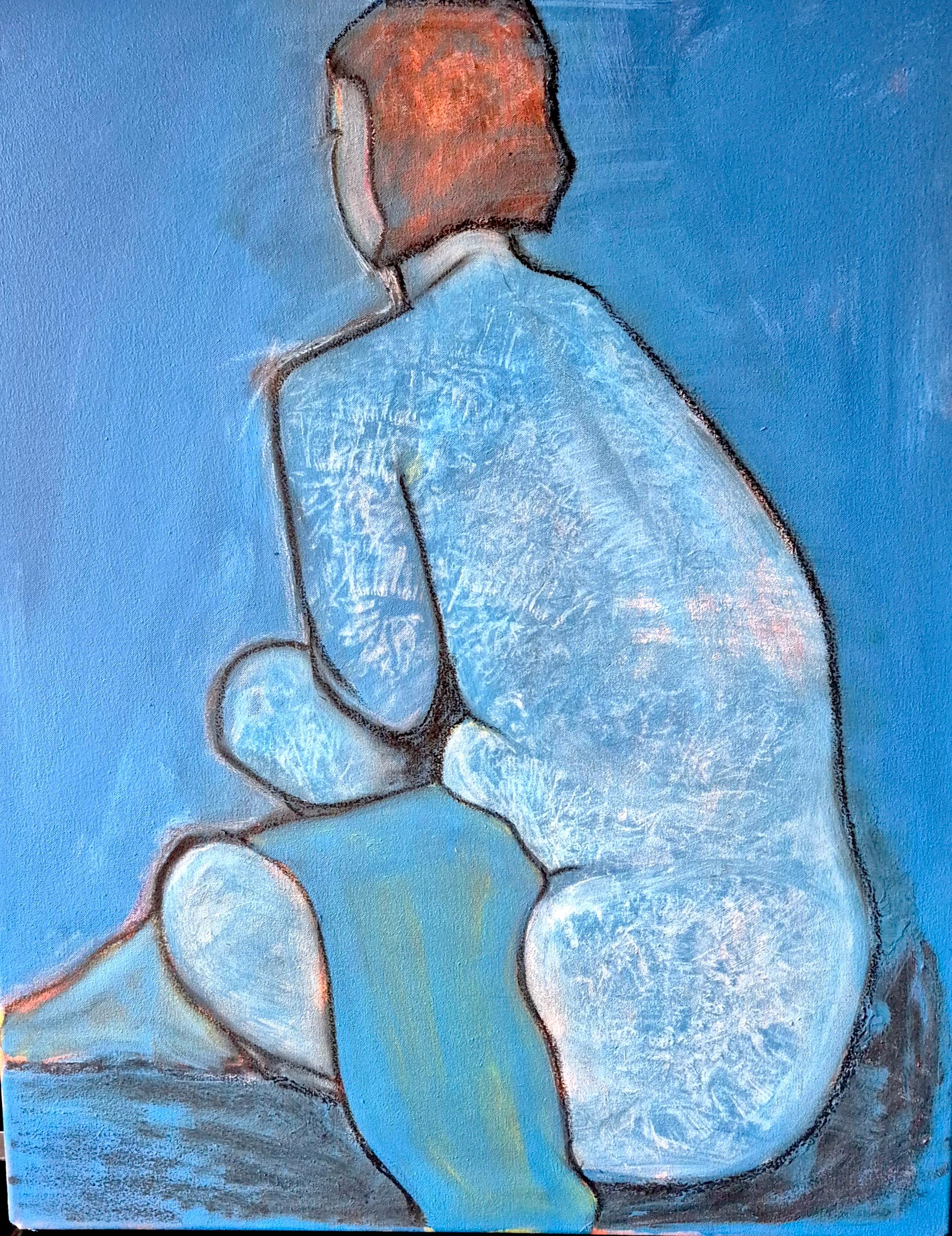 "Tattooed Woman"  Contemporary Figurative Oil Painting