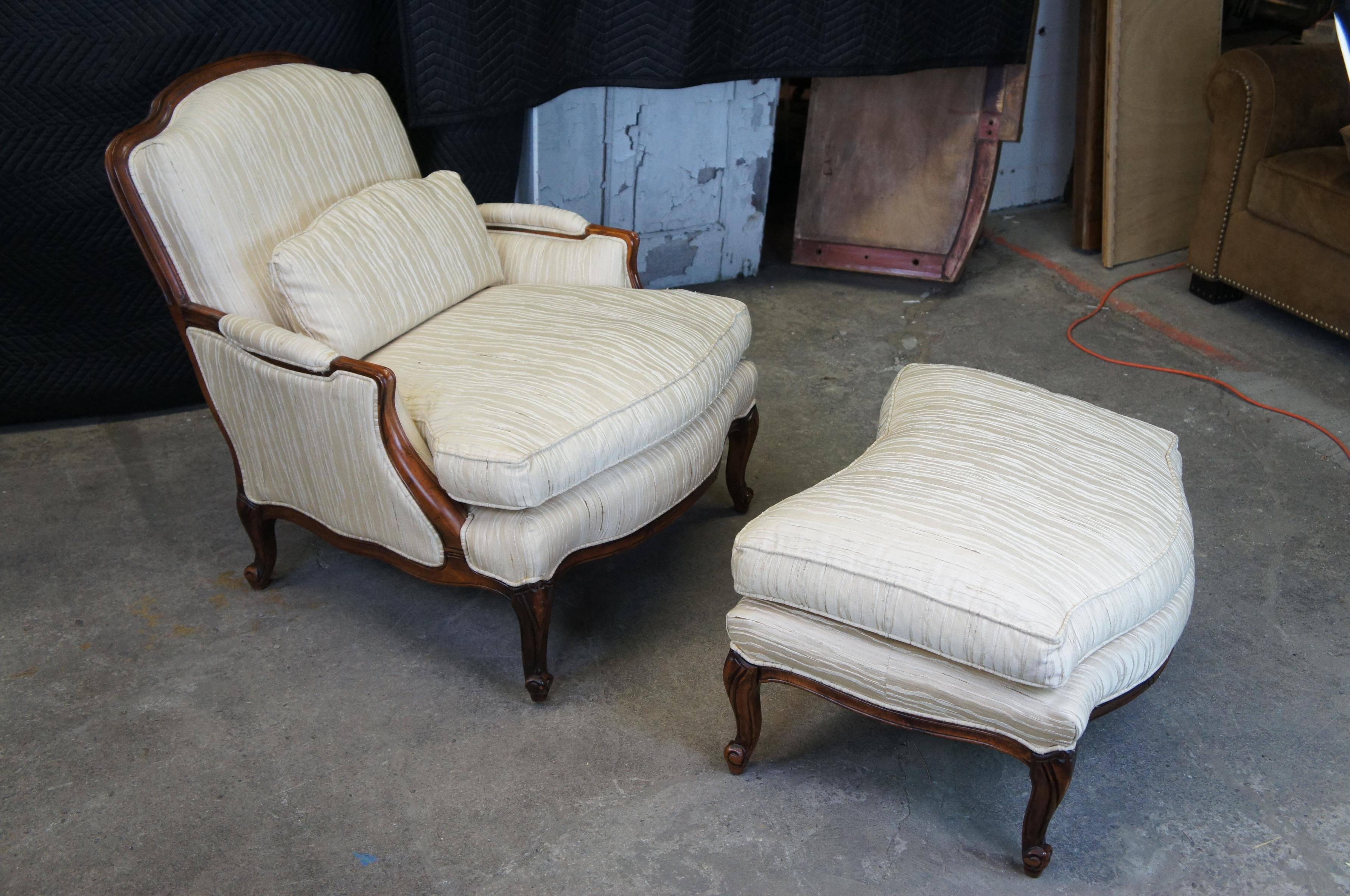 bergere chair and ottoman