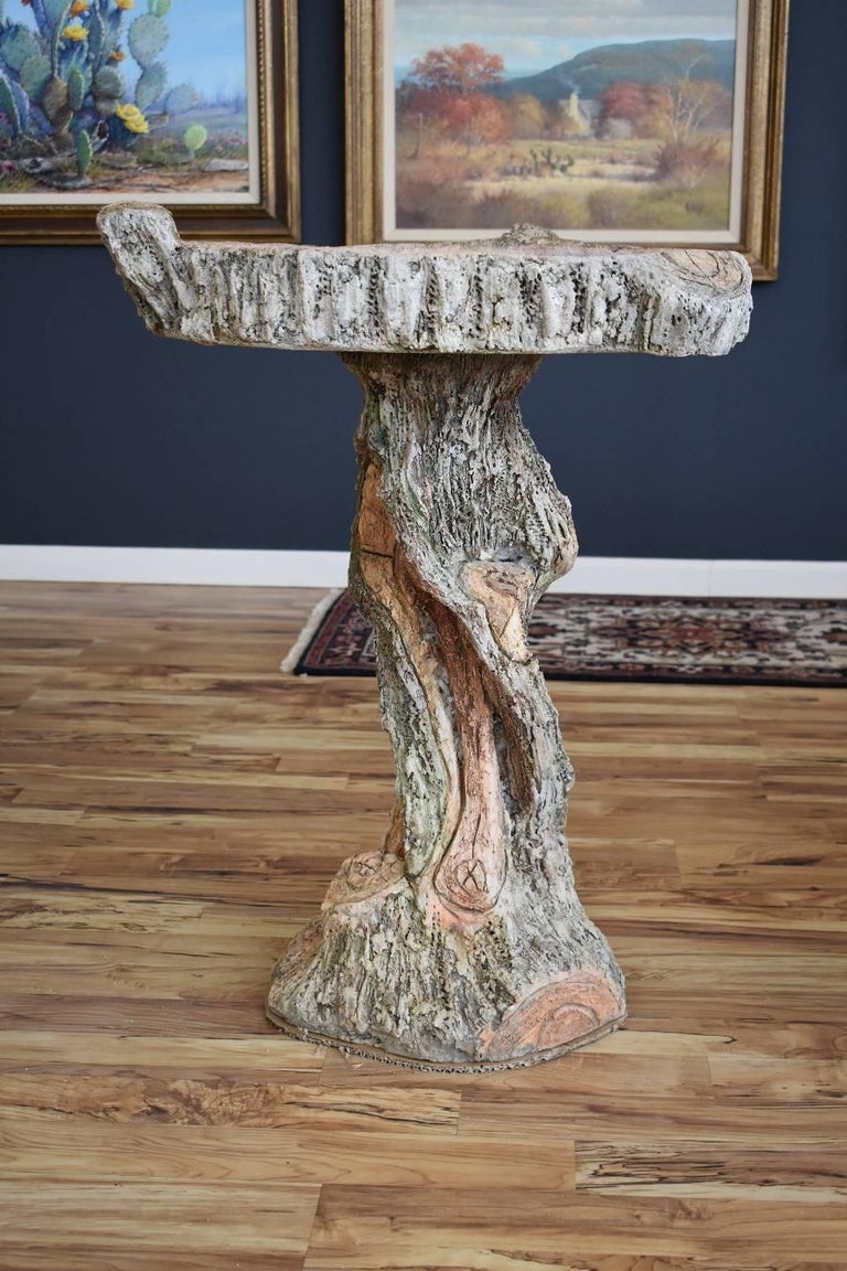 Sam Murray Faux Bois Bird Bath San Antonio Texas Artist Concrete