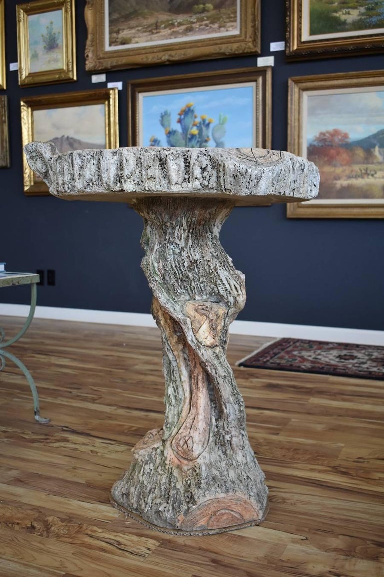 Sam Murray Faux Bois Bird Bath San Antonio Texas Artist Concrete