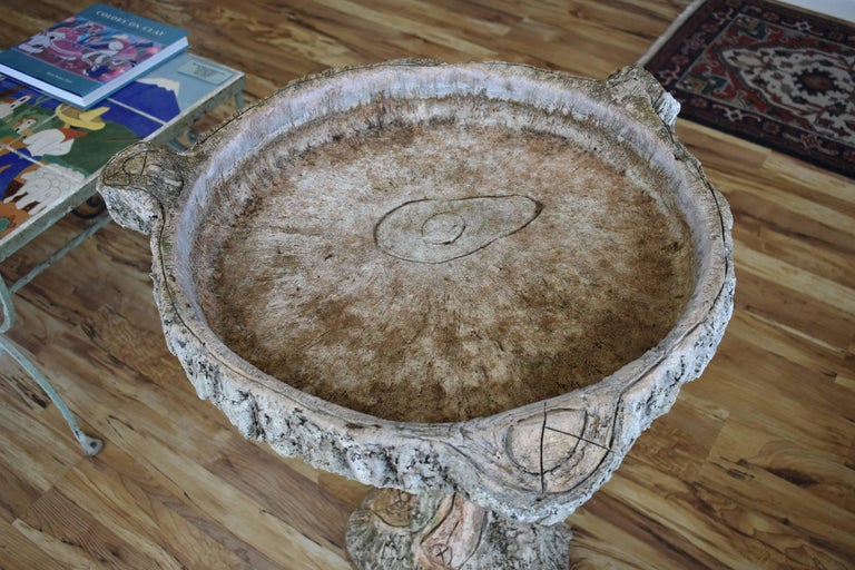 Sam Murray Faux Bois Bird Bath San Antonio Texas Artist Concrete