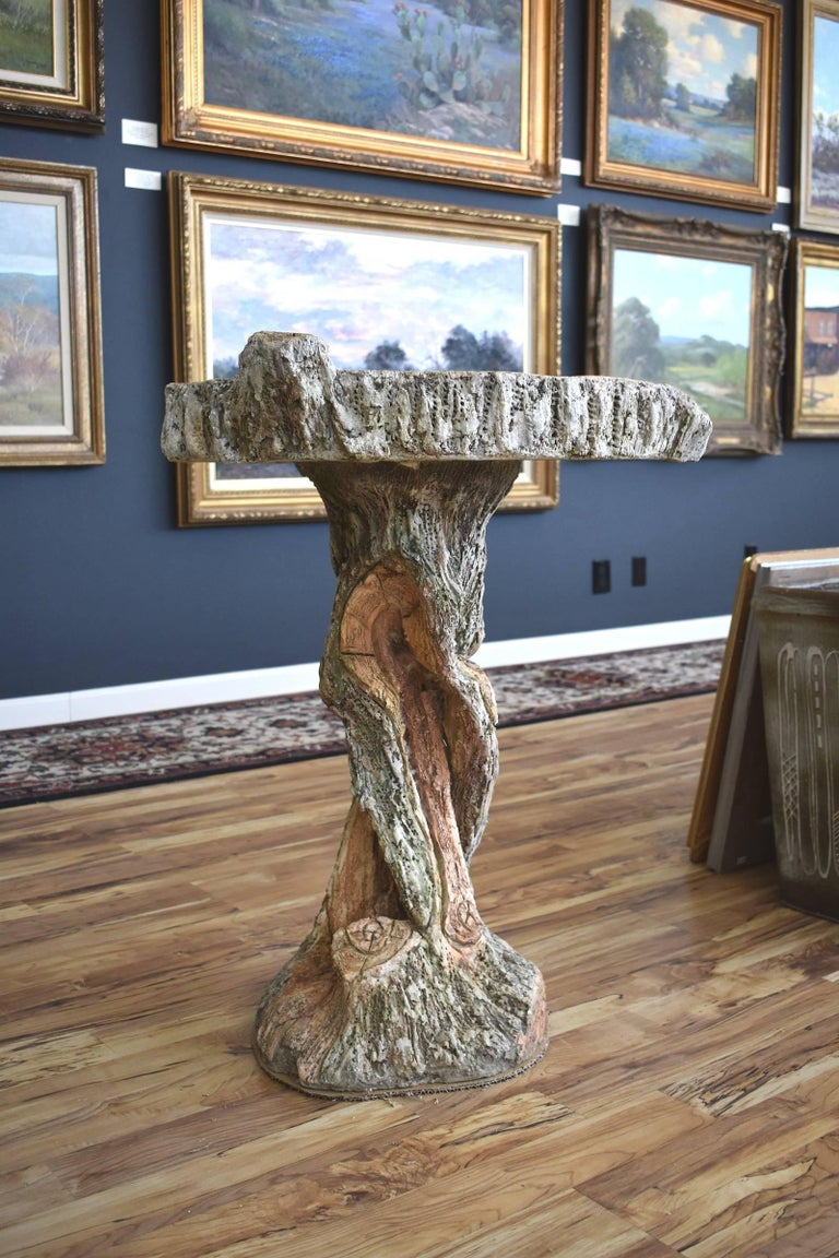 Sam Murray Faux Bois Bird Bath San Antonio Texas Artist Concrete