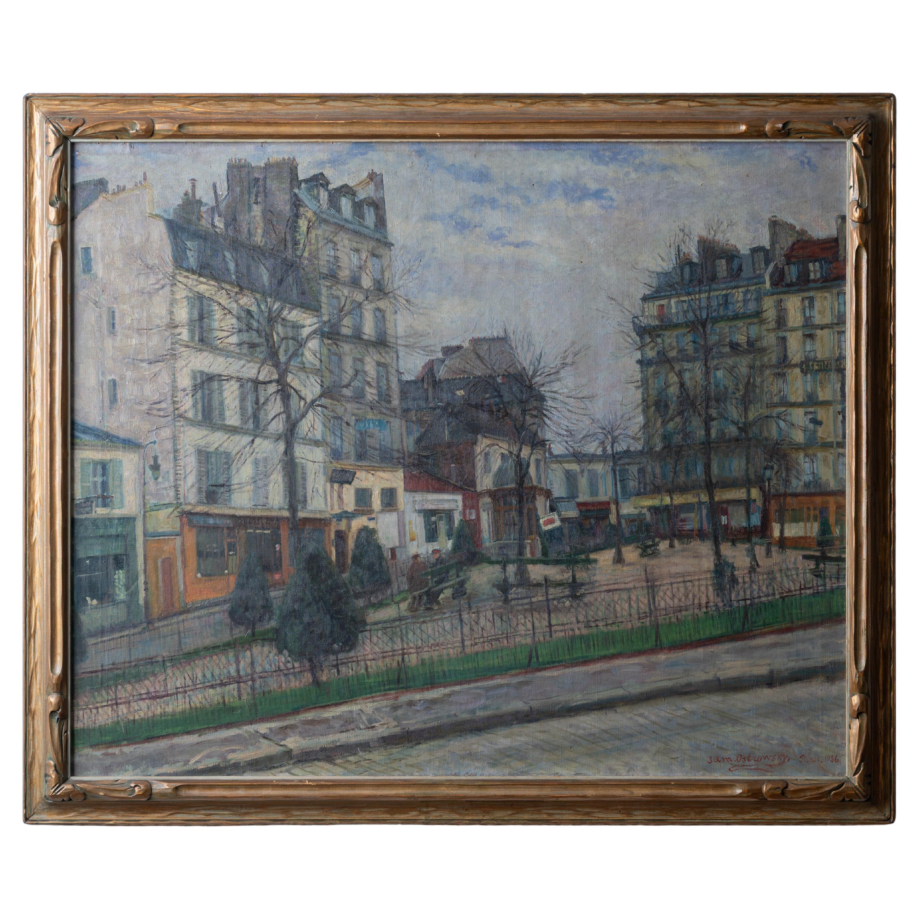 Sam Ostrowsky - Quartier Latin Square, Paris, 1936 im Angebot