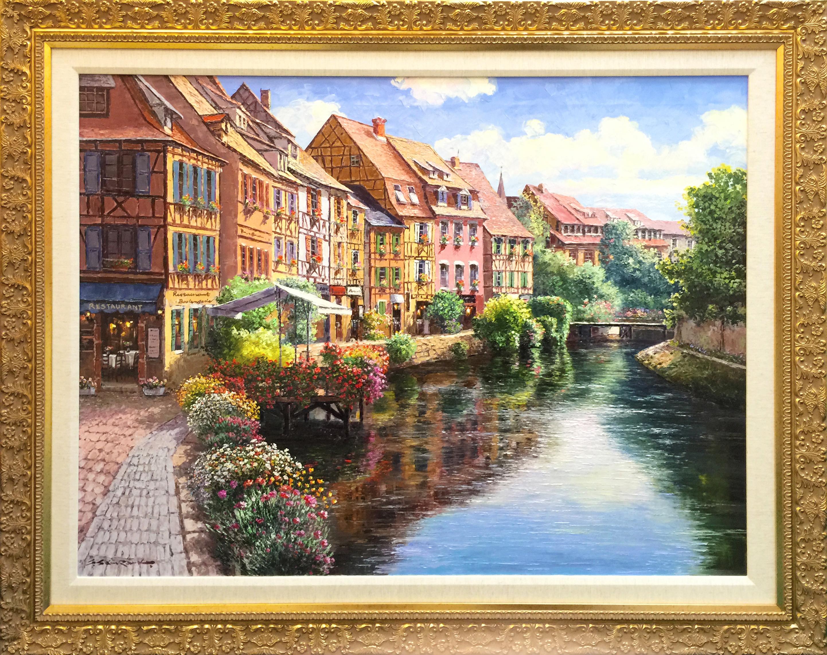 Sam Park Landscape Painting - VILLAGE STRASBOURG