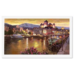 "Annecy Night" Limited Edition Printer's Proof Serigraph