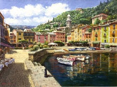 HARBOR AT PORTOFINO (HAND EMBELLISHED)