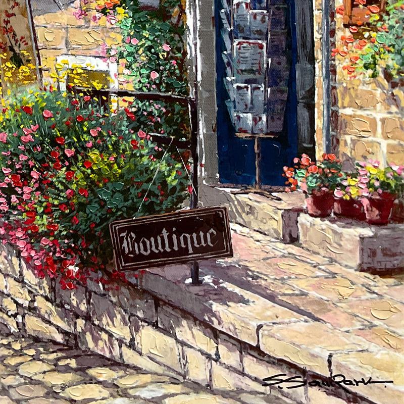 Proof d'éditeur en édition limitée embelli à la main « St Emilion » sur toile - Print de Sam Park