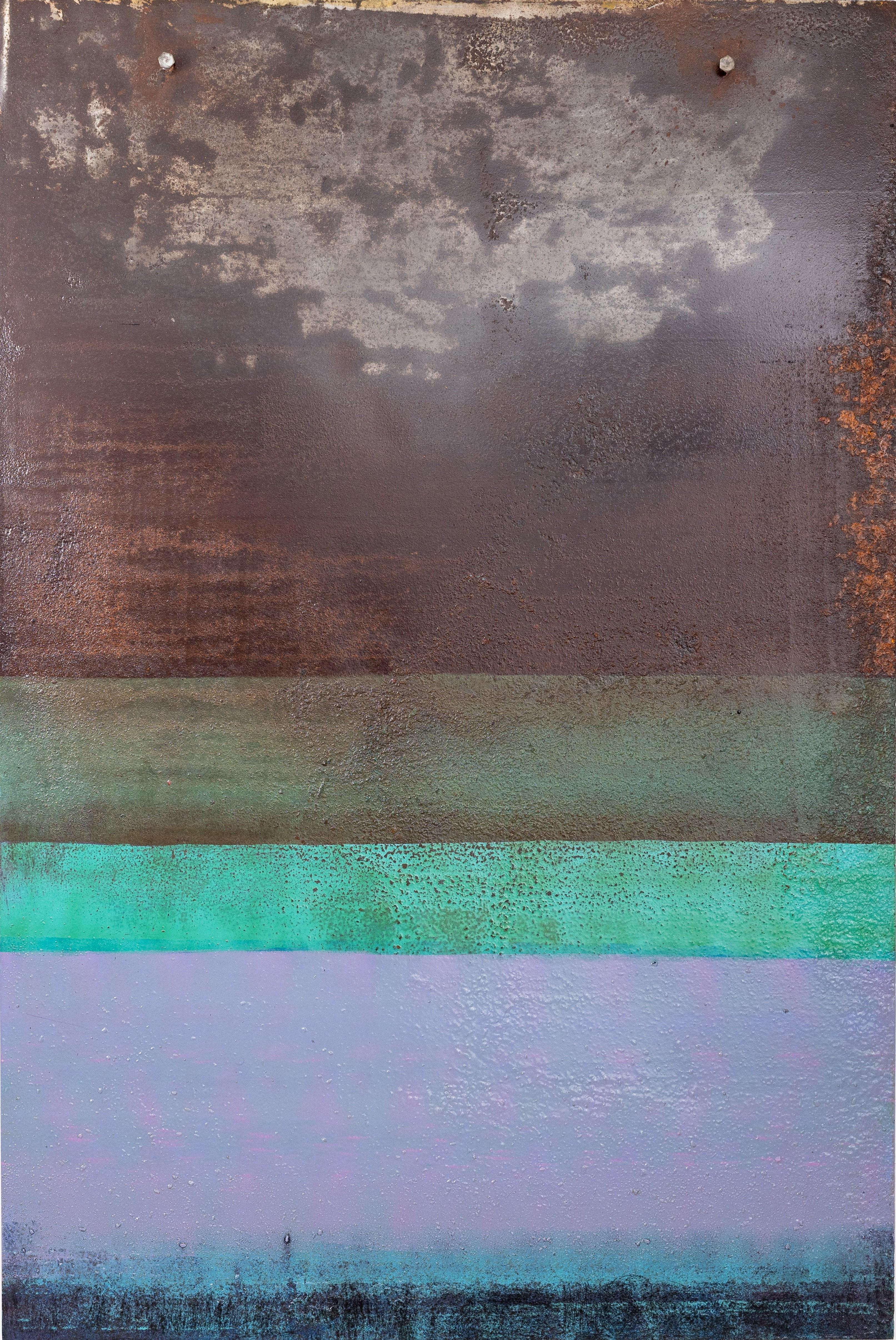 Dunst Lichterz – Painting von Sam Peacock