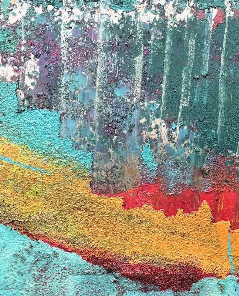Baia di Point Eresly - Painting Astratto di Sam Peacock
