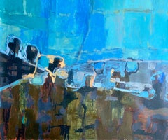 Sam Perry "Untitled", very large abstract contemporary oil on canvas