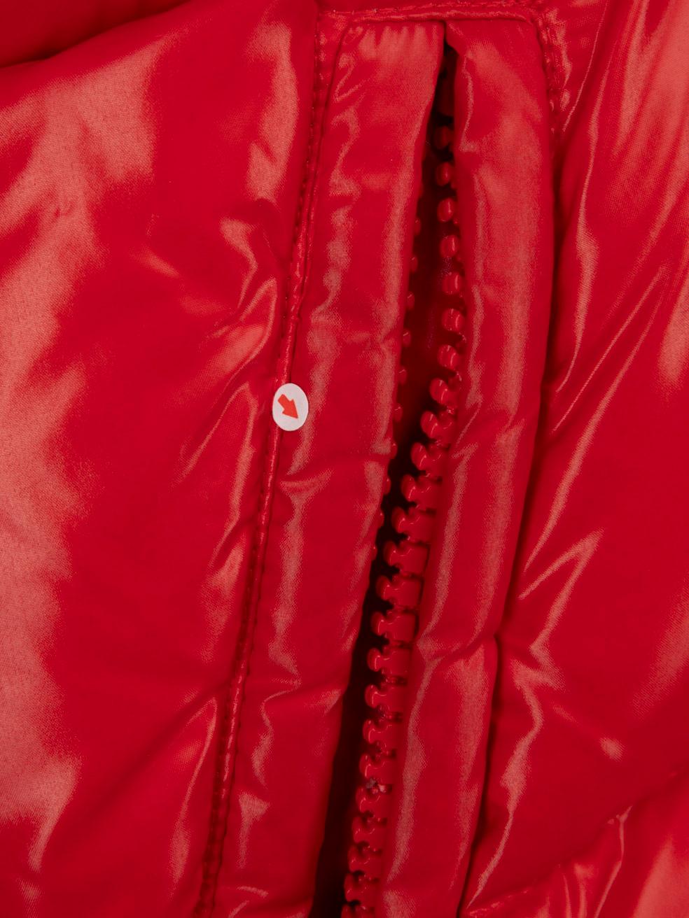 Donna SAM. Giacca Puffer rossa con imbottitura in piuma d'oca taglia XS in vendita
