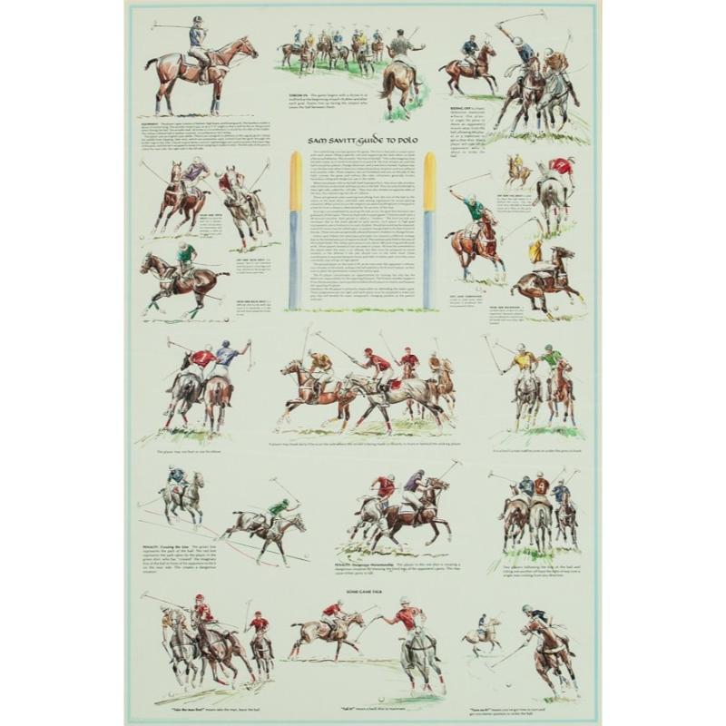 Del noto artista equino Sam Savitt (1917-2000) che presenta (18) scene a vignetta con disegni a colori di giocatori di polo.

Dimensioni della stampa: 36" H. x 24" L.

Black Horse Press

1987