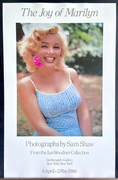 Sam Shaw THE JOY OF MARILYN 1986 Exhibition Poster, Marilyn Monroe, Summer Dress