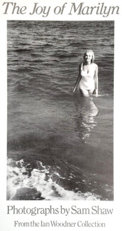 Sam Shaw THE JOY OF MARILYN 1986 Exhibition Poster Marilyn Monroe White Swimsuit