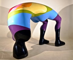 FALLING INTO THE PAST: unique large-scale sculpture by British artist Sam Shendi