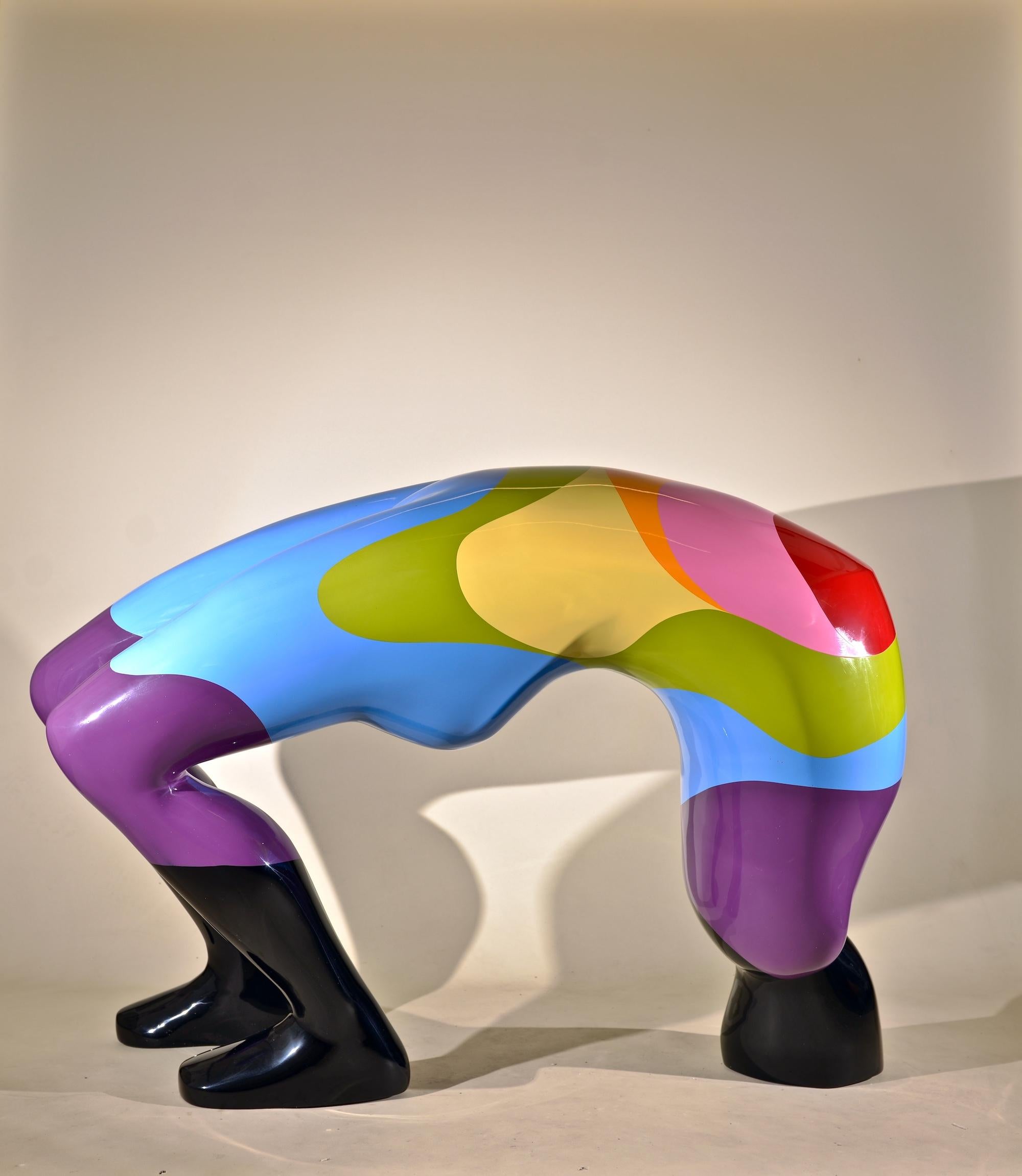 FALLING INTO THE PAST: unique large-scale sculpture by British artist Sam Shendi For Sale 6