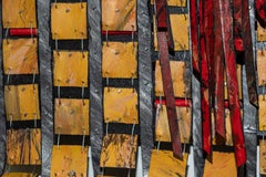 Blue State Red State, Modern and Contemporary Wall Art with Leather, 2019