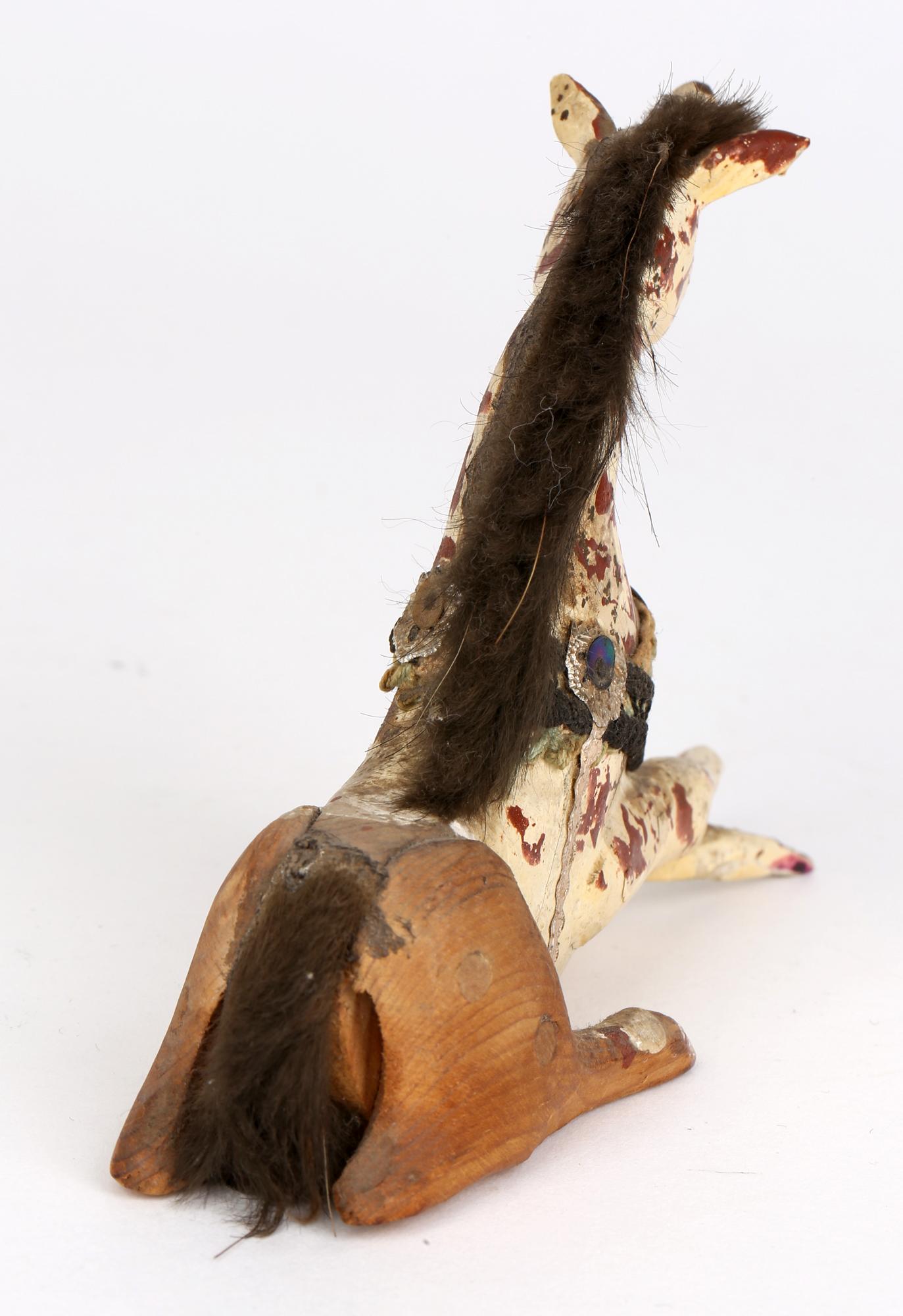 Sam Smith Mid-Century Hand Carved and Painted Toy Unicorn Figure 2