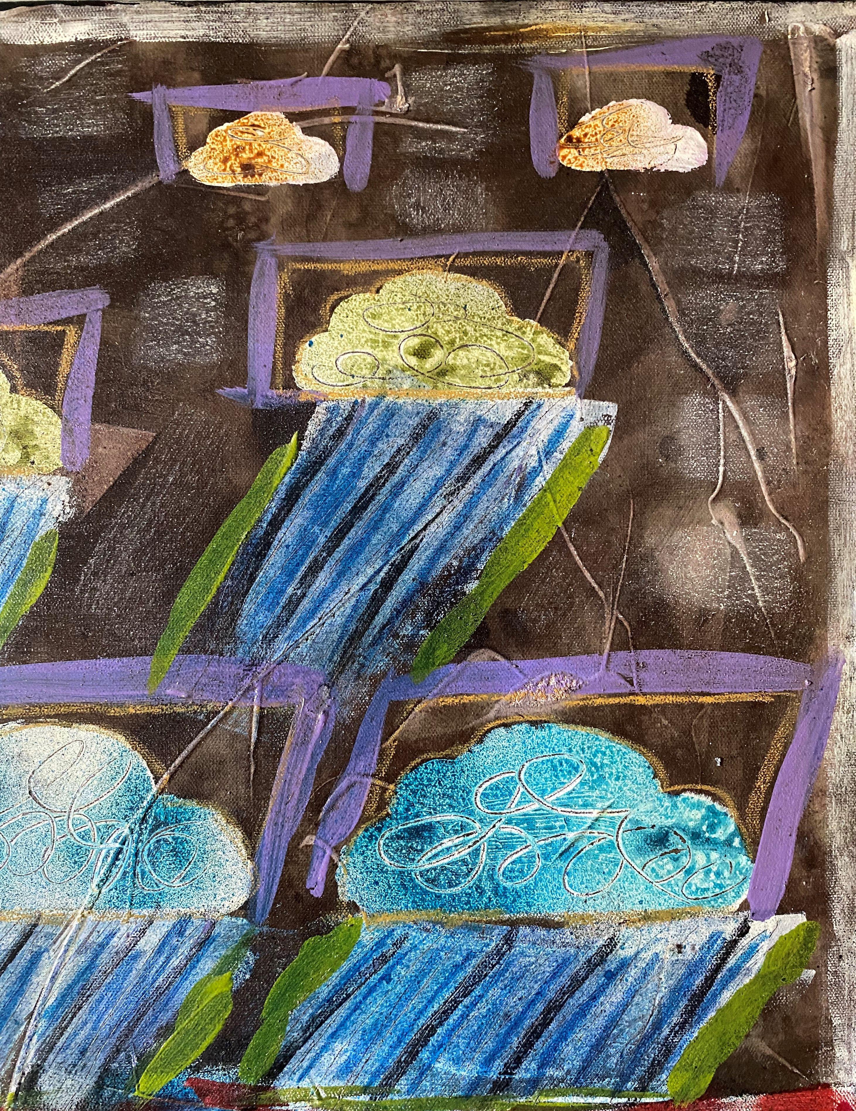 Coastal Showers, Gemälde, Acryl auf Leinwand im Angebot 1