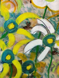 Flower Garden, Painting, Acrylic on Canvas