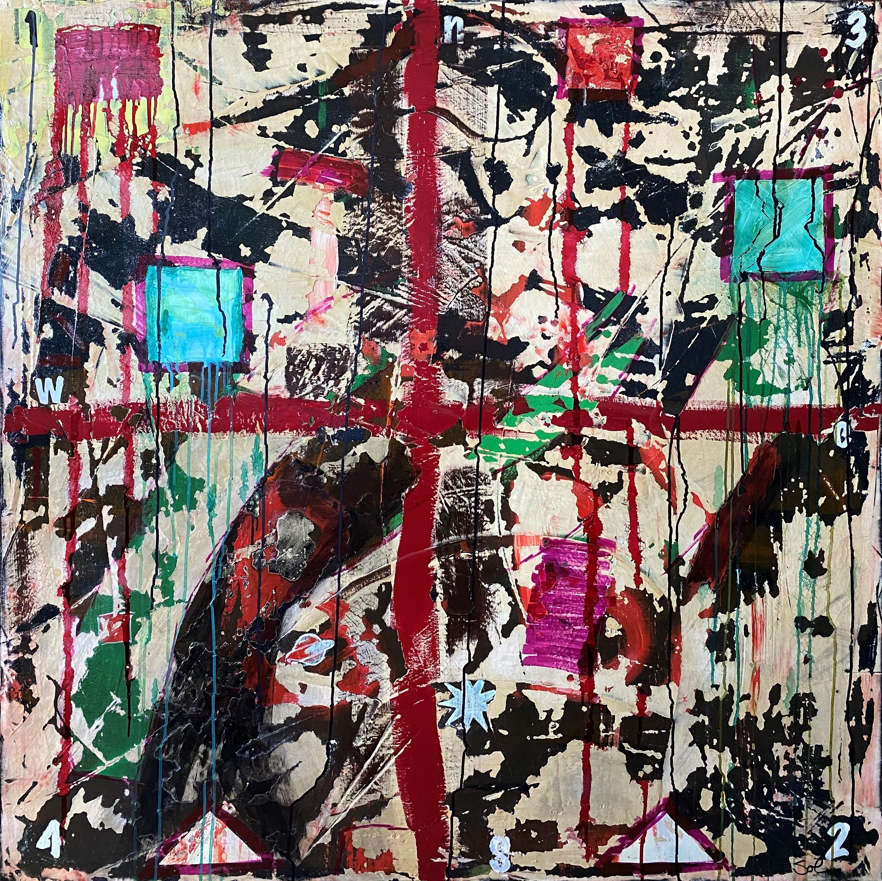 Polaris, Gemälde, Acryl auf Leinwand – Painting von Sam Soles