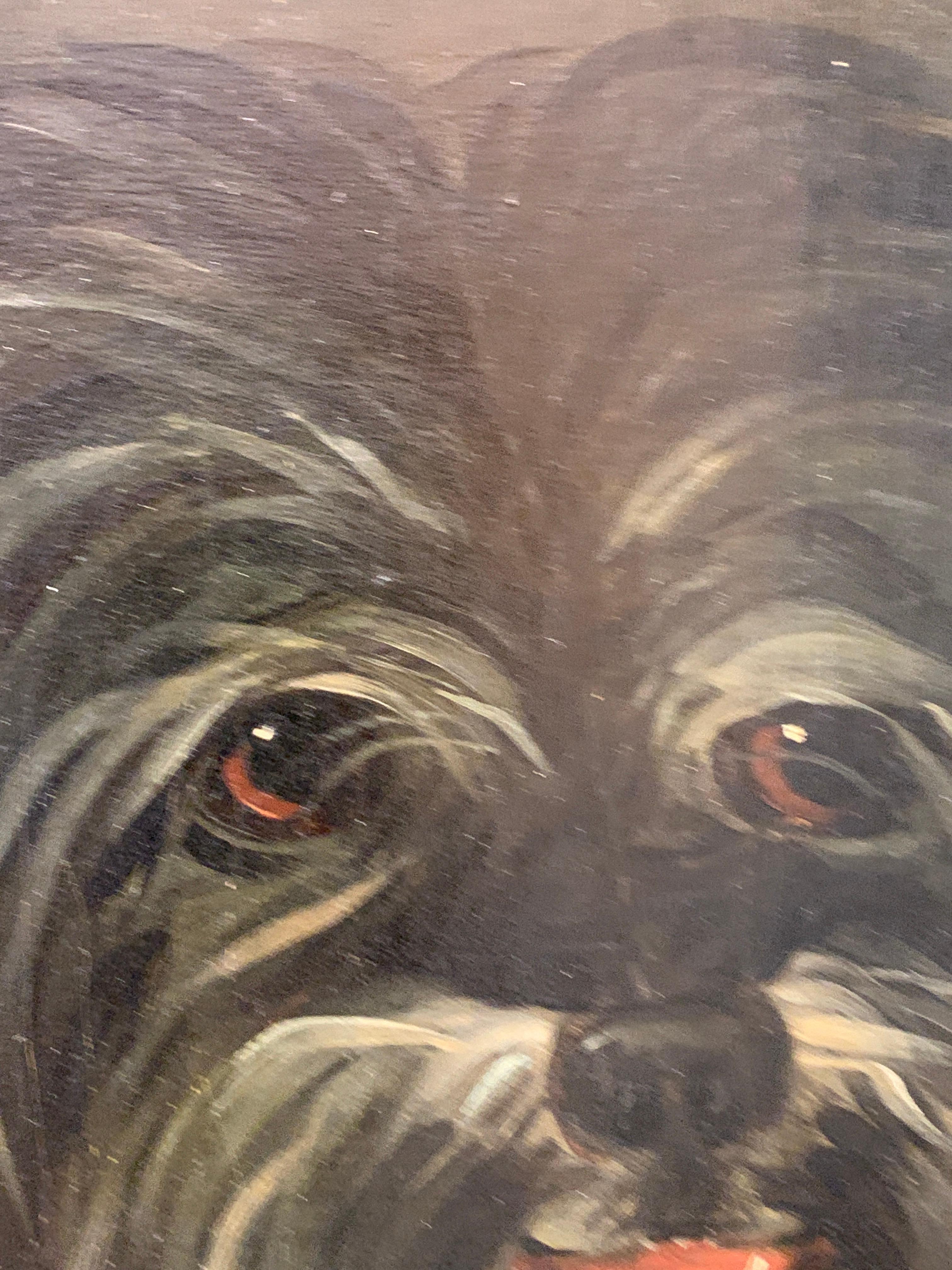 Portrait ancien irlandais ou anglais du 19ème siècle représentant deux chiens et des canards d'eau en vente 3