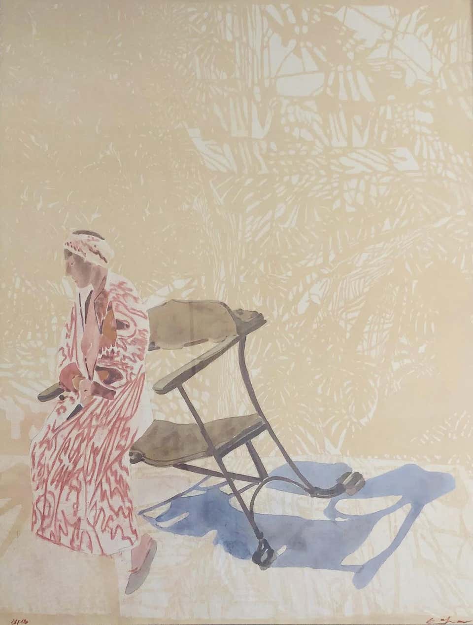 Sam Szafran (1934–2019) Lilette on Gaudi's Chair, 2007