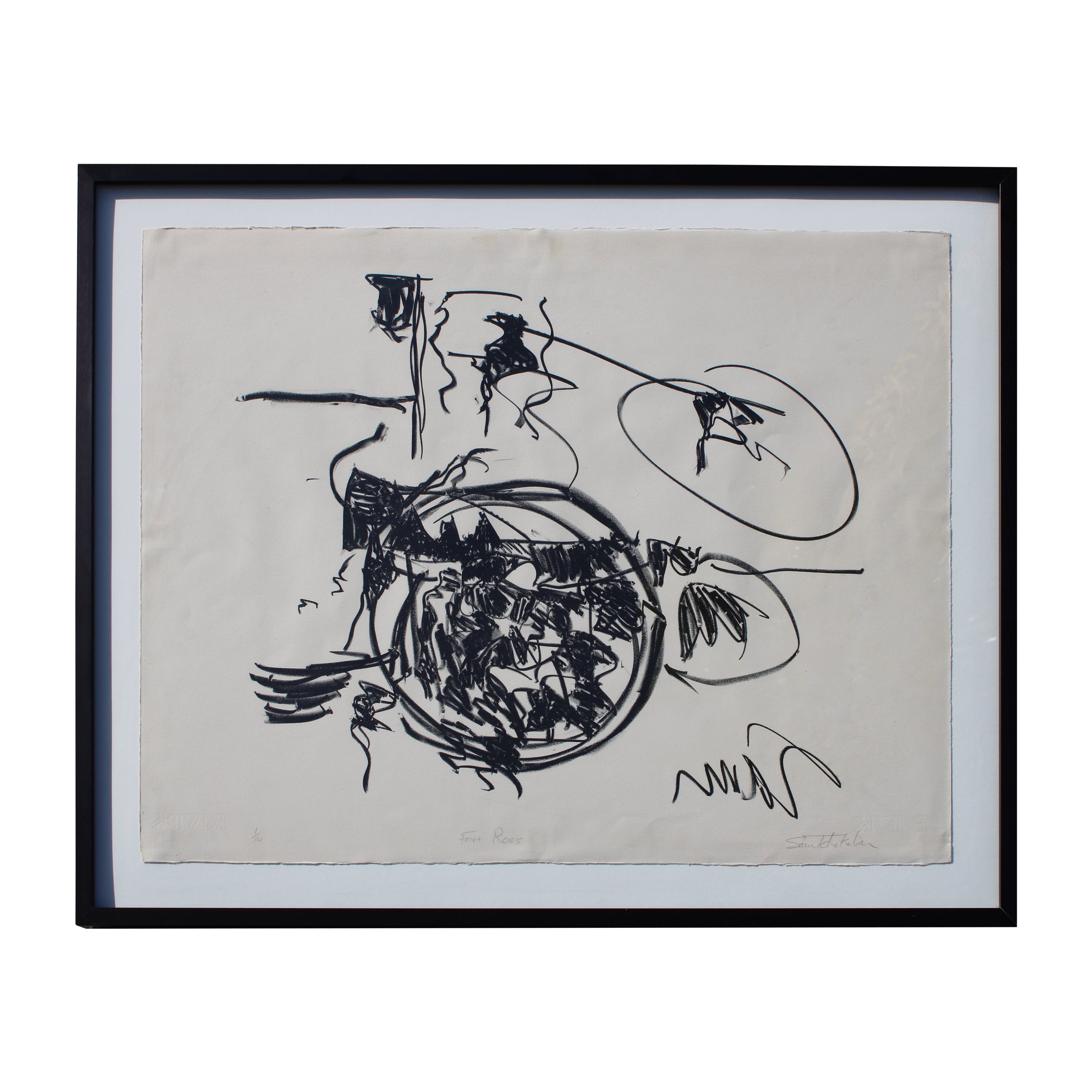 Lithographie de Sam Tchakalian, 1/10 intitulée « Four Ross » en vente