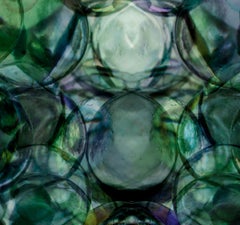 Bubbles 02 - Abstract color photograph, Limited edition print, Purple green