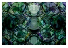 Bubbles 02 - Abstract color photograph, Limited edition print, Purple green