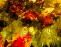 Carnevale - Stampa astratta a pigmenti in edizione limitata firmata a colori, Contemporanea