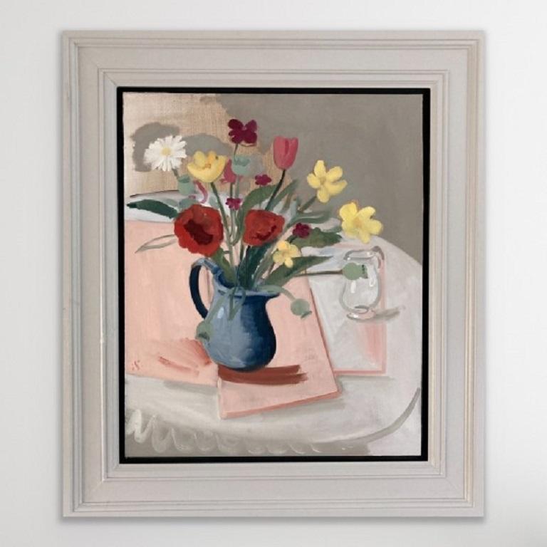 Sam Travers, Summer Flowers, Original floral painting For Sale 3