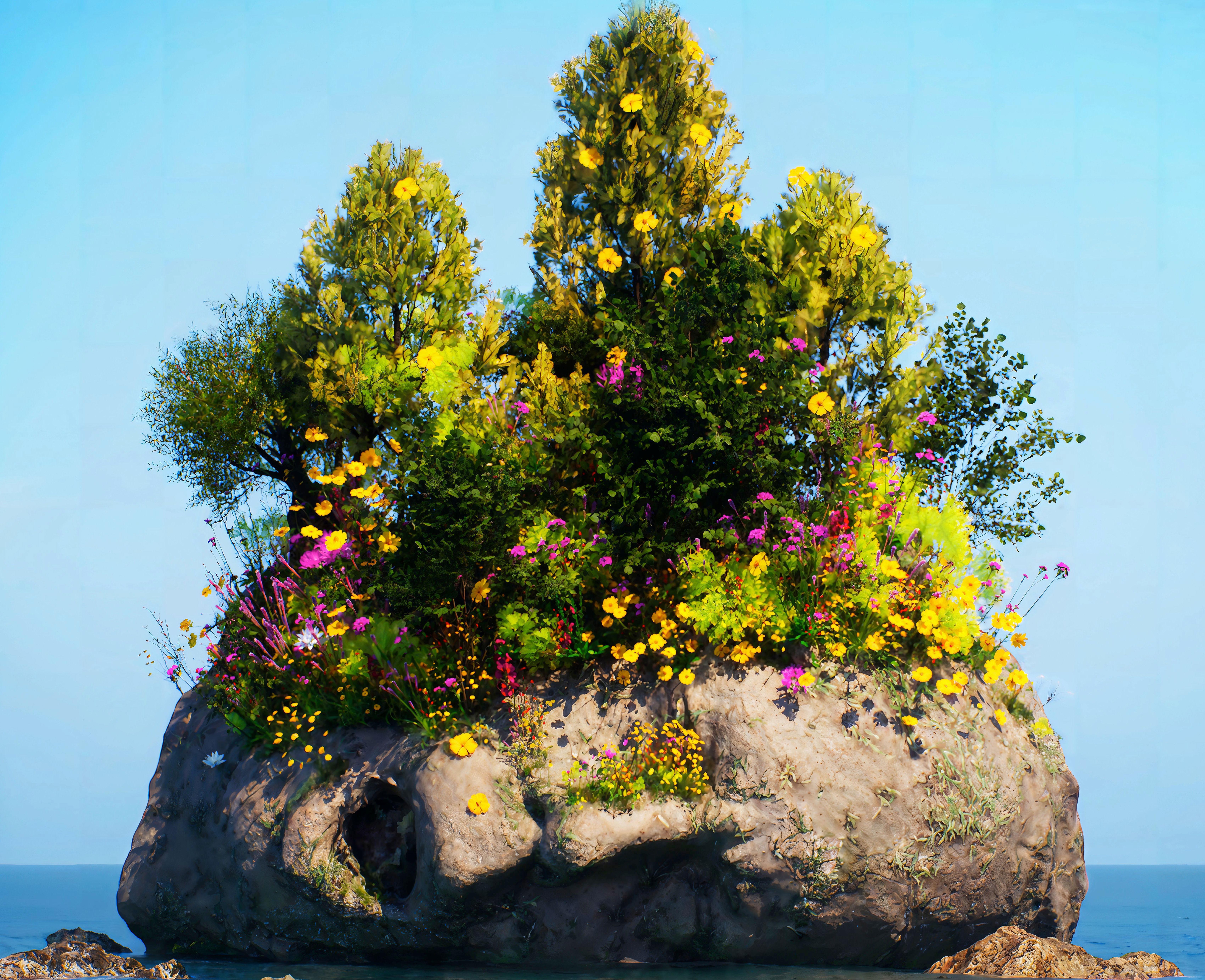 Photographie numérique : « Digital Summer » - Bleu Landscape Photograph par Sam Tufnell