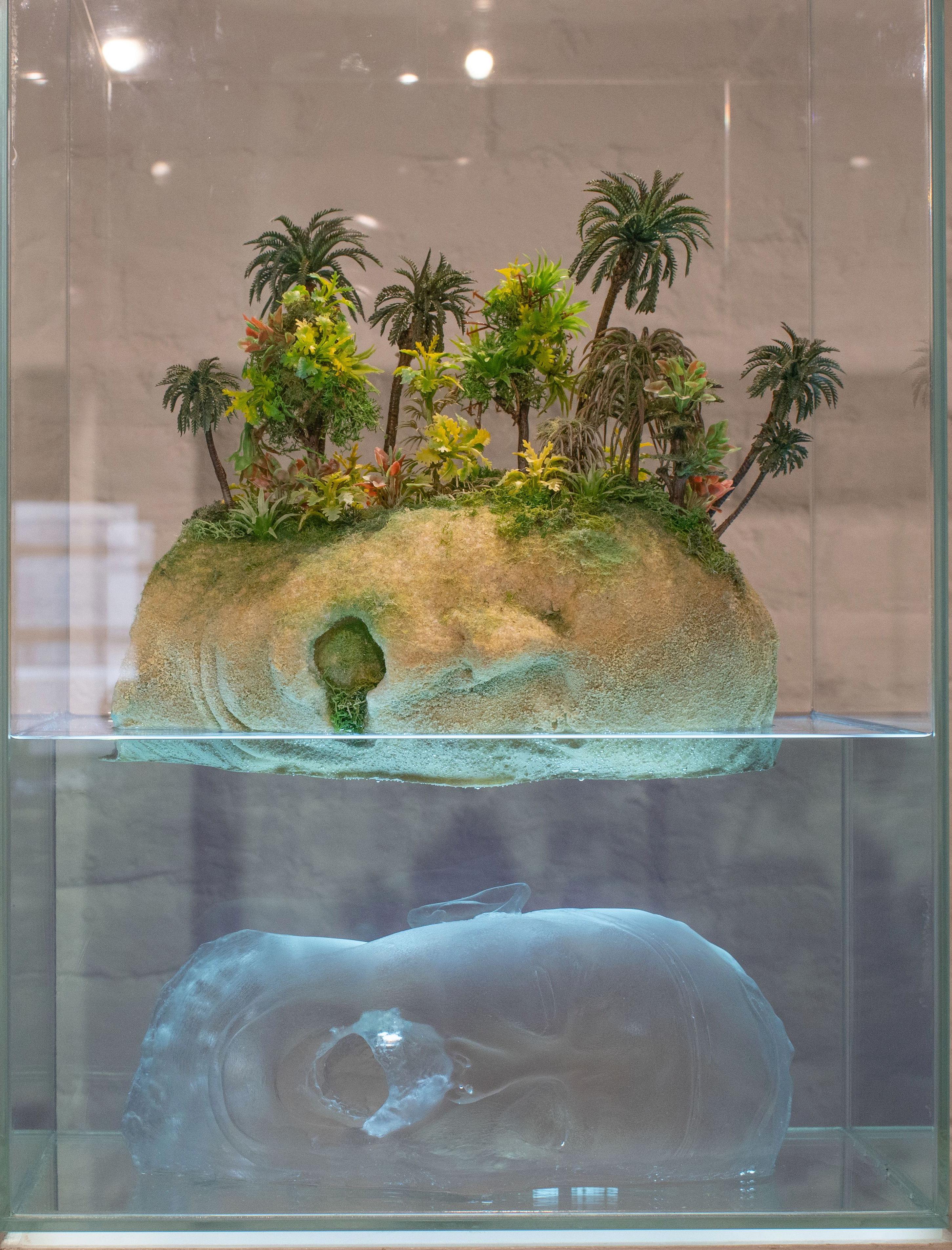Autorretrato doble en el paraíso - Mixed Media Art de Sam Tufnell