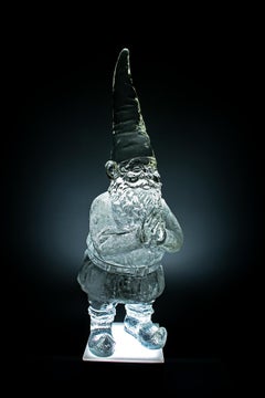 Sculpture Gnome en résine : « Clear Gnome »