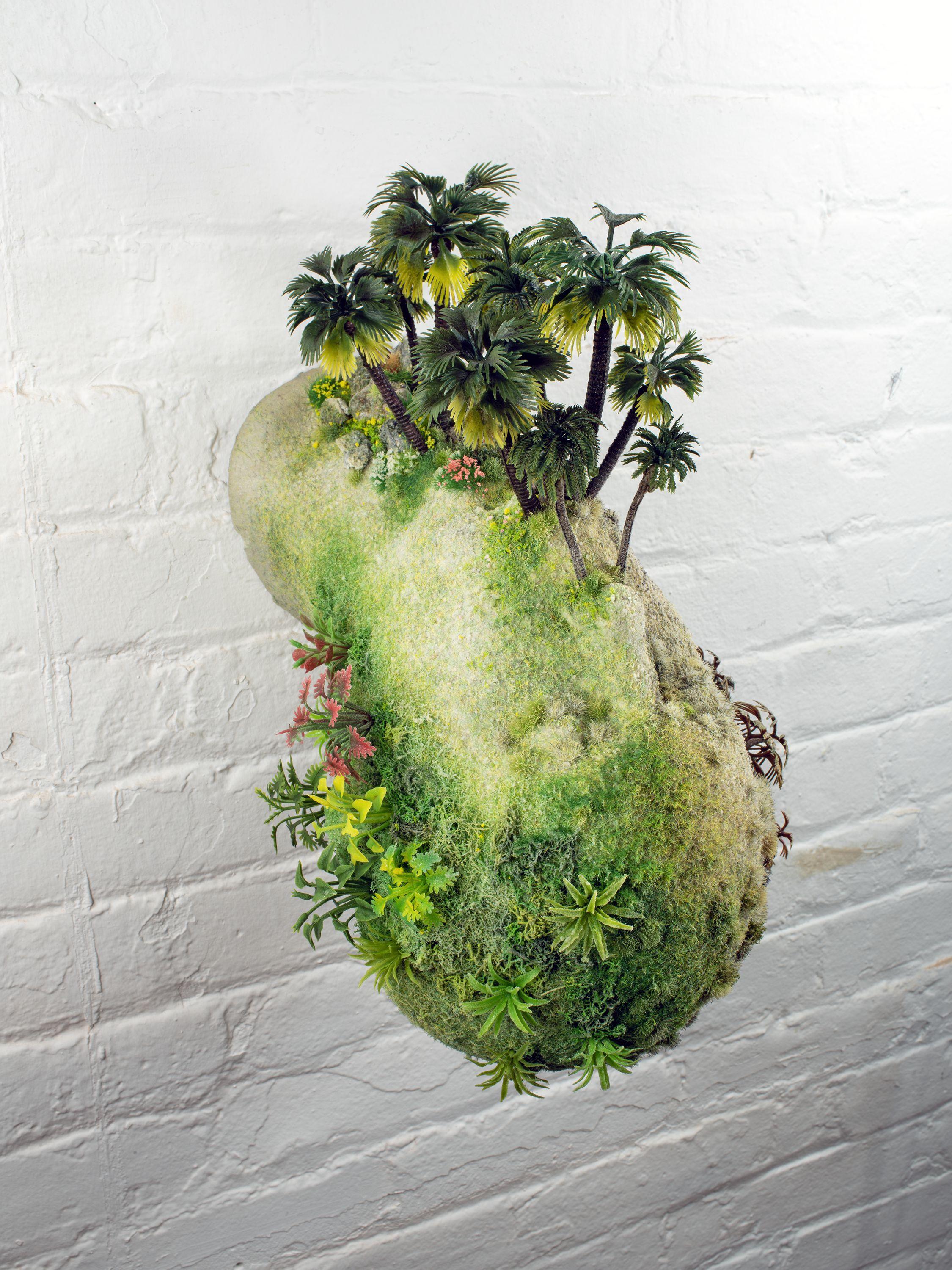 Escultura mural: 'Autorretrato Tropical' - Sculpture Contemporáneo de Sam Tufnell