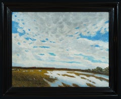 Un raro paisaje invernal con nubes de Sam Uhrdin (1910)