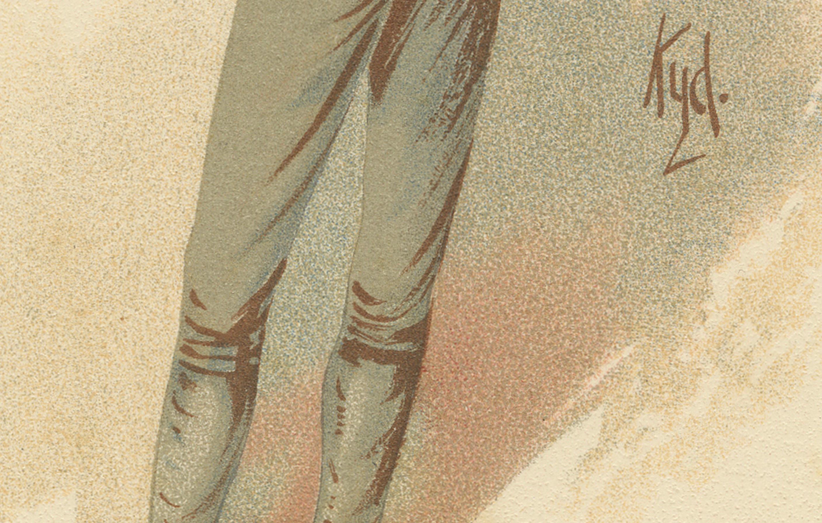 Sam Weller aus den Pickwick Papers - Kyd-Charakterskizze nach Dickens, ca. 1889 im Zustand „Gut“ im Angebot in Langweer, NL
