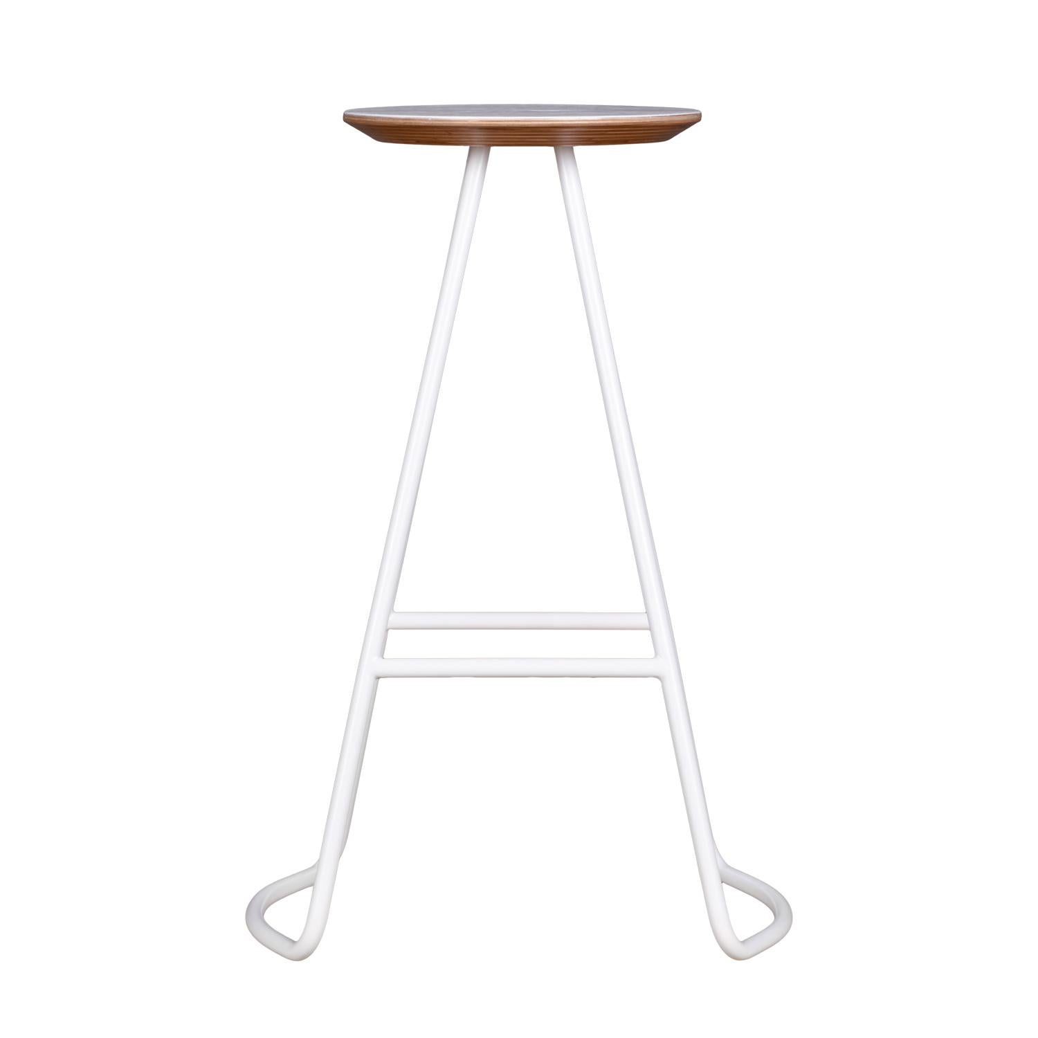 Sama high stool is part of the Sama collection, which provides functionality through simple, yet striking and sculptural forms that add a unique and elegant touch to its environment.

Inspired by the poetry of whirling costumes worn in Sama