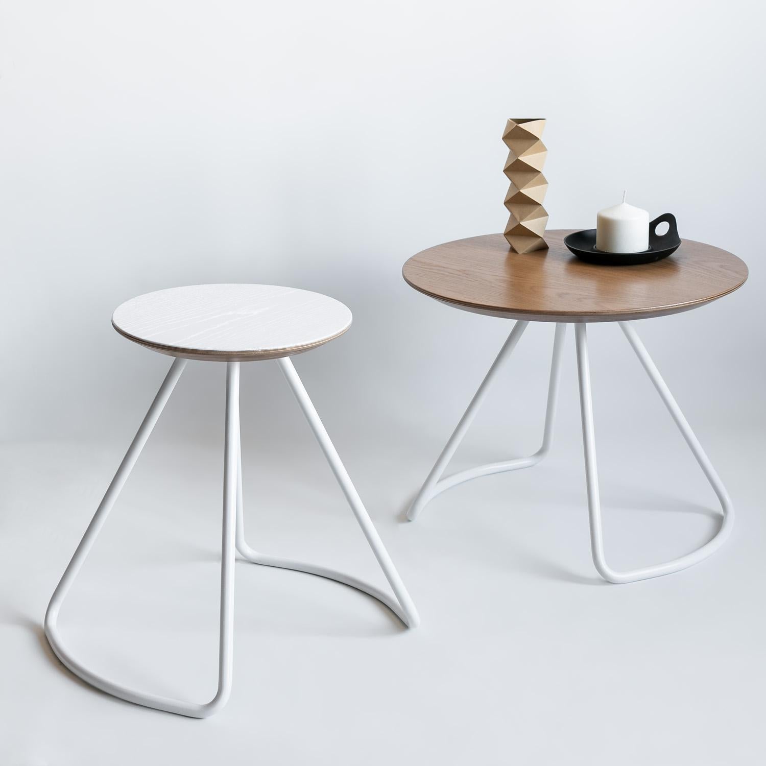 Sama stool/table is part of the Sama collection, which provides functionality through simple, yet striking and sculptural forms that add a unique and elegant touch to its environment.

Inspired by the poetry of whirling costumes worn in Sama