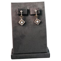SĀMAÁ Diamonds - Fleur Blanc Earrings - White Enamel & Diamond Earrings