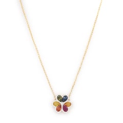 SĀMAÁ Diamonds - Mira Multi Sapphire Diamond Necklace